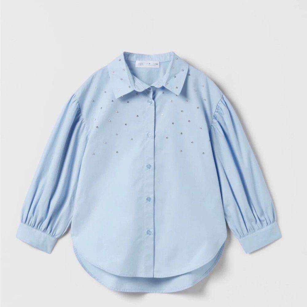 Zara Light Blue Kids Blouse
